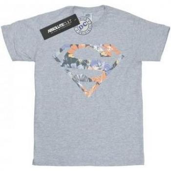 T-shirt per bambini Superman con logo floreale DC Comics