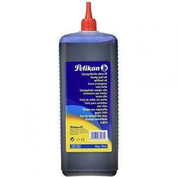Inchiostro per timbri senza olio Pelikan bottiglia 1 litro blu 351312