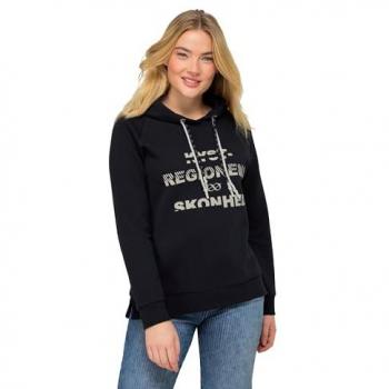 Kapuzensweater für Damen, große Größen, blau, S, LAURASON