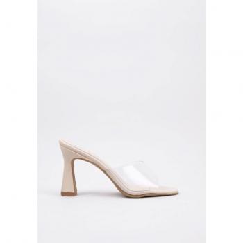 Tacones Mules Beige Dulceida ROSE