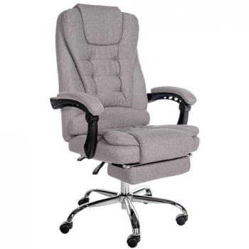 Fauteuil de Bureau Oxygen en Tissu Rouge avec Accoudoirs et Réglage