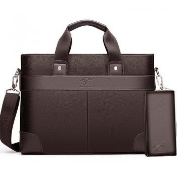 Maletín de Cuero Suave para Hombre
