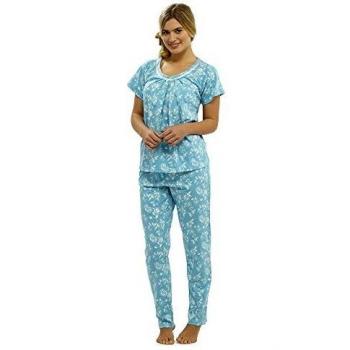 Blue Garden Bloom Pajama Outfit – Ladies’ PolyCotton (8‑10)