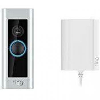 Sonnette vidéo Ring Pro avec adaptateur secteur