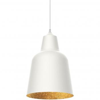 Suspension Métallique Lumicom Blanche orée E27