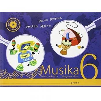 Musika lh 6: Testuliburua+lan-koadernoa+cd audio (Tapa blanda).