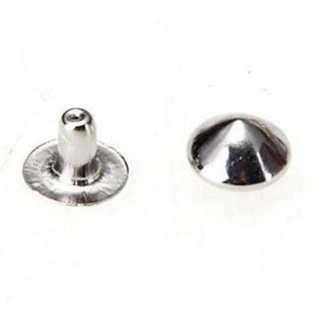 Rivets CNIM 100 en Fer-Argent avec Goujon à Vis 6 mm pour Bijoux