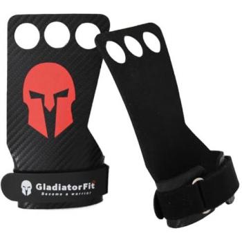Gladiatorfit, Unisex, Trainingshandschuhe, Drei Finger, Schwarz, (XS)