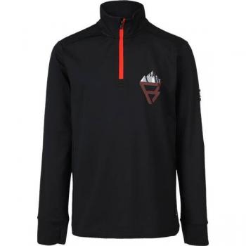 Toriny Boys‑Rollkragen Fleece Brunotti – Schwarz, 152