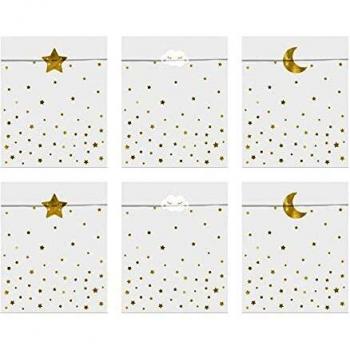 Bolsas decorativas Estrellas 6 unidades PartyDeco