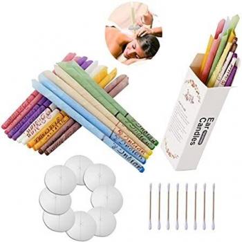 Colorful Hollow Cone Ear Candles 16 Pcs
