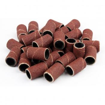 Kit de bandas de lija para uñas, grano 80-600, 100 piezas, 2 mandriles para Dremel