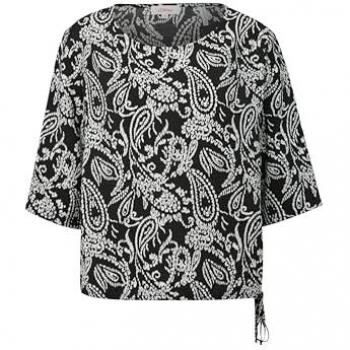 S.Oliver Blusenshirt mit Gummizug, Kurzarm