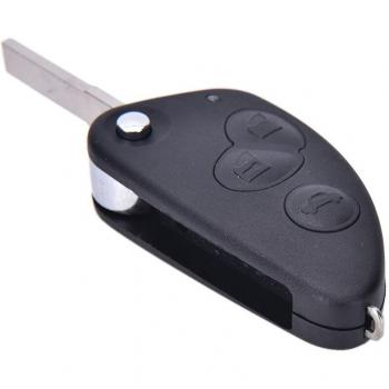3-Button Flip Remote Key Shell for Alfa Romeo 147 156 166 GT JTD TS