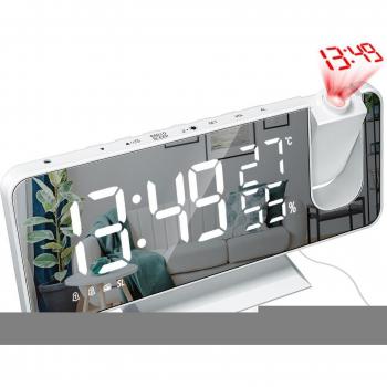 Despertador Electrónico LED con Proyector y 3 Colores