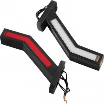 2PCS 12V 24V LED Neon Stalk Side Marker Light for Truck Trailer Waterproof
