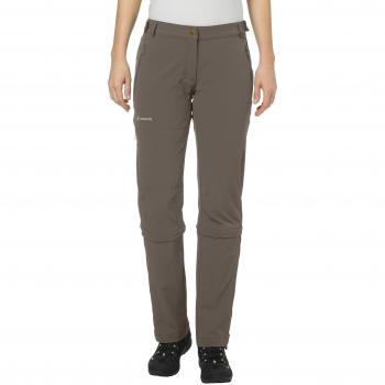 Vaude Damen Farley Stretch Capri T-Zip II Hose, braun