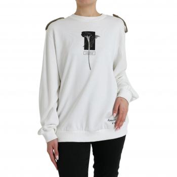 Dolce & Gabbana Black and White Crew Neck Sweater