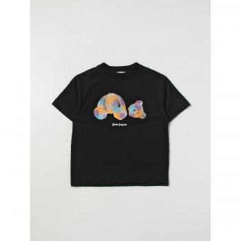 T-Shirt Bambino Palm Angels Nero Multicolor Taglia 6