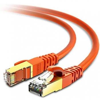 EliteShield CAT8 High‑Performance LAN Cable – 2m Orange SFTP, Gold‑Plated RJ45, Professional Grade