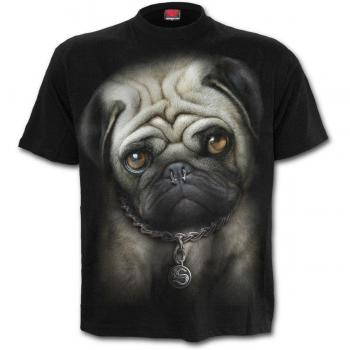 Damenshirt Pug Life schwarz Größe 1 (S)