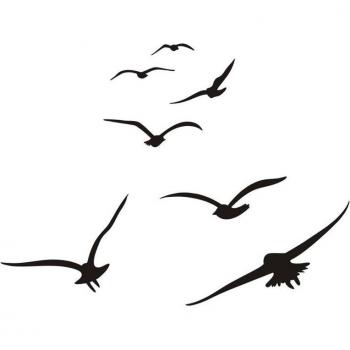 DIY Glasfenster Dekoration mit Vogelmotiv