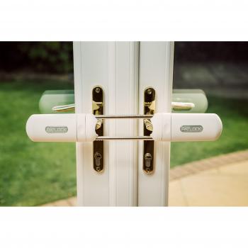 Patlock Instant French Door and Conservatory Security Lock in White