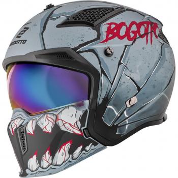 Casco Bogotto Onix 22.06 Nero-Grigio M