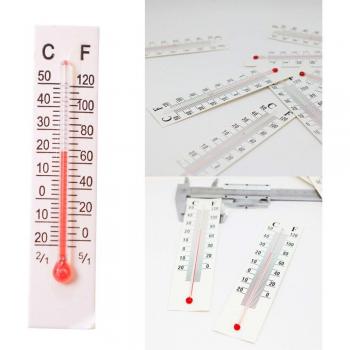 10 Count Paper Thermometers 5x1.1cm Indoor/Outdoor Use