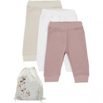 Mehrfarbige Waffelhosen für Babys (3er Pack)