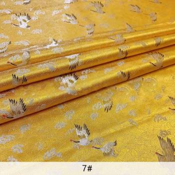 Tissu de robe satin grue chinois TJ1303