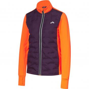 CRIVIT Damen Thermojacke für Läuferinnen (XS, orange/violett)