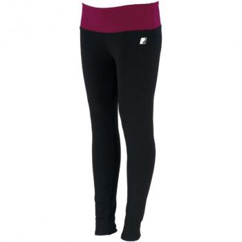 Leggings Joluvi Fit-Plex negro morado mujer