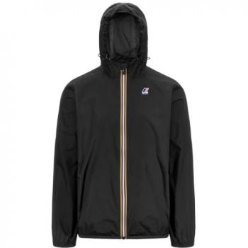 XS Black K‑Way Men’s Ultra‑Light Hooded Jacket