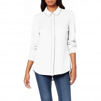 Guess LS Glenda Shirt, Camisa para Mujer, Blanco, Medium