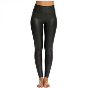 Spanx Women's High-Waisted Faux Leather Leggings
