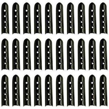 Beetest 100 Cordones de Metal Negro para Calzado