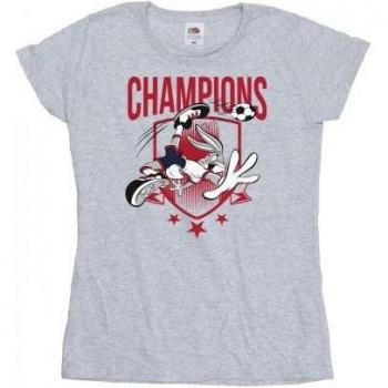 Looney Tunes Women's Bugs Bunny Champions T-Shirt XL Grey