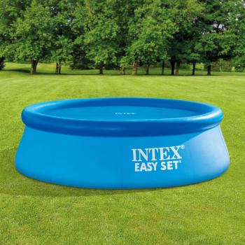 Couverture solaire Intex pour piscine 206 cm bleue en polyéthylène