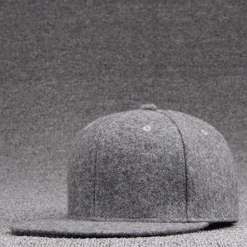 Men's Woolen Baseball Snapback Hat