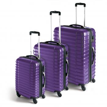 Trolley-Set STILO, 3-teilig lila