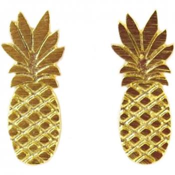 Pineapple Gold Drop Earrings