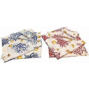 Millericami Lenzuola Fantasia Coralli per Letto Singolo