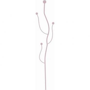 T&T Orchideen-Stab Rosa Wellen + Kugeln – Top Dekostab