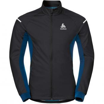 Odlo Veste Aeolus Warm Homme, Noir-Poseidon, FR : L