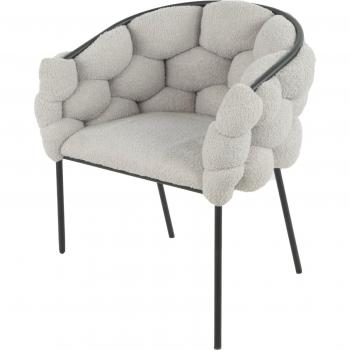 Set di Poltrone Florence Boucle' Grigie