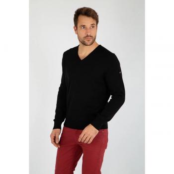 Pull Col V en Coton Henvic