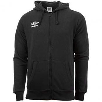 Sudadera UMBRO Fleece Zip Through Hombre Negro