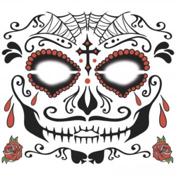 Hollywood‑Realistisches Sugar Man Gesichts‑Klebetattoo – Tinsley