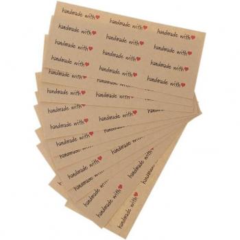 Étiquettes autocollantes Kraft pour créations artisanales